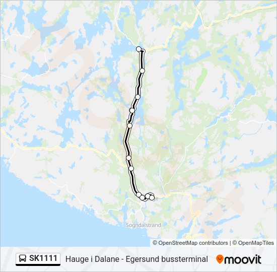 SK1111 Bus Line Map