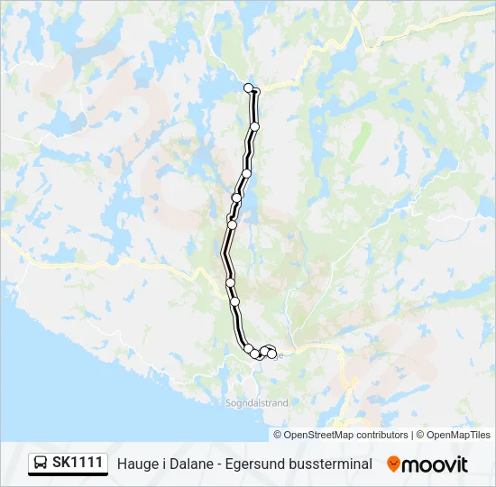 SK1111 Bus Line Map