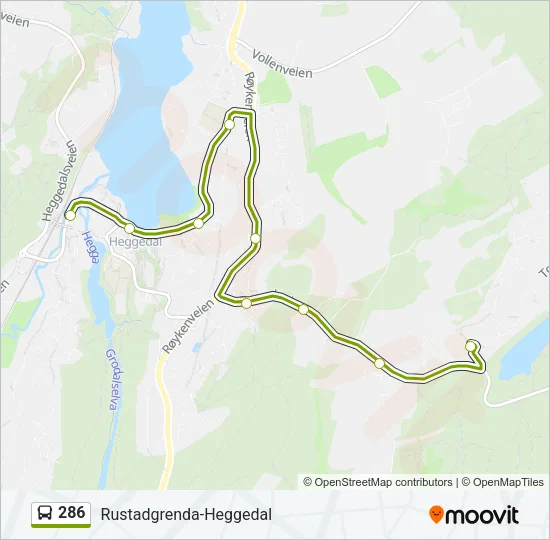 286 Bus Line Map