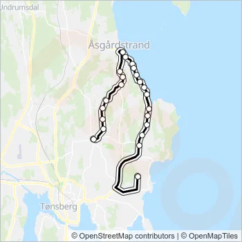 1535 Bus Line Map