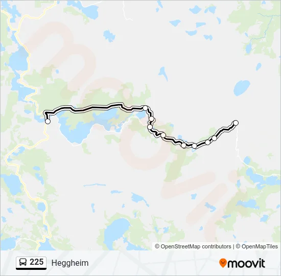 225 Bus Line Map