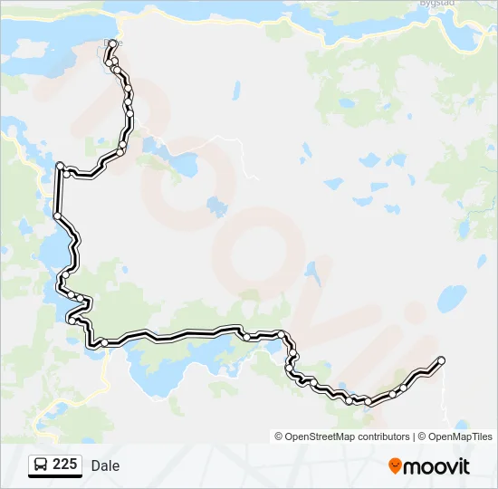225 Bus Line Map