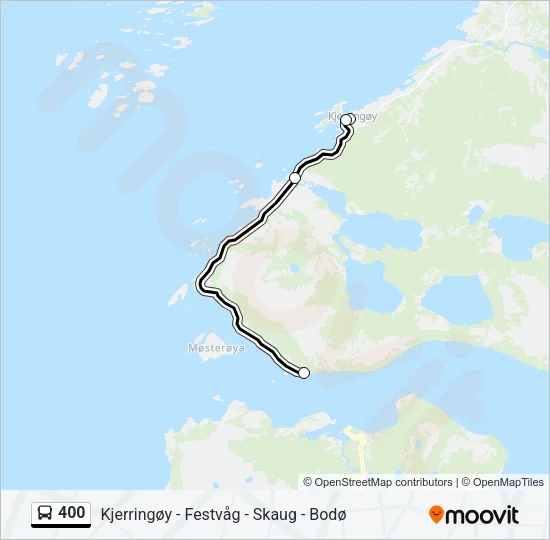 400 Bus Line Map