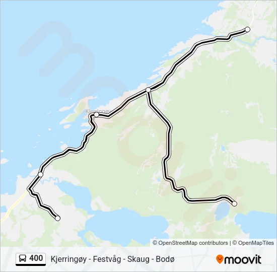 400 Bus Line Map