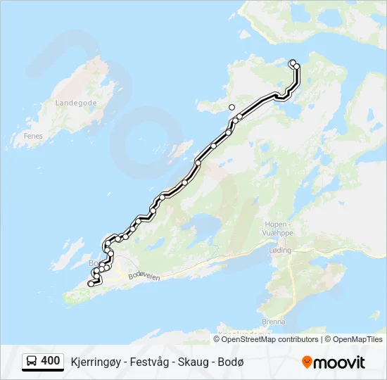 400 Bus Line Map