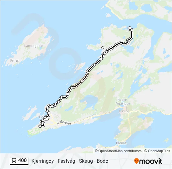 400 Bus Line Map