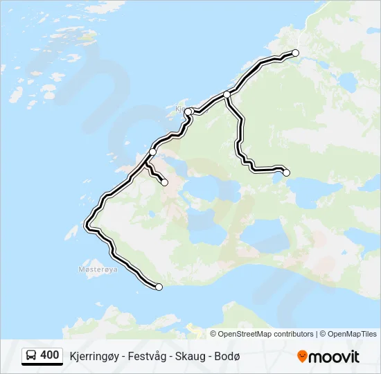 400 Bus Line Map