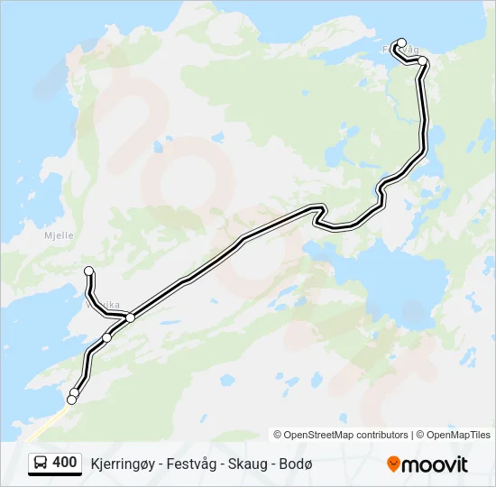 400 Bus Line Map