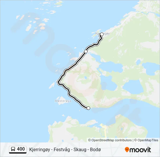 400 Bus Line Map
