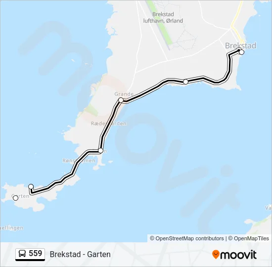 559 Bus Line Map