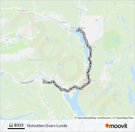 B323 Bus Line Map
