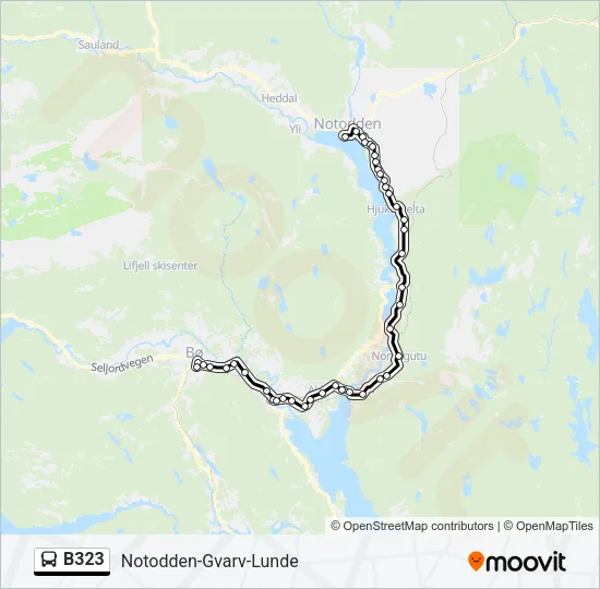 B323 Bus Line Map
