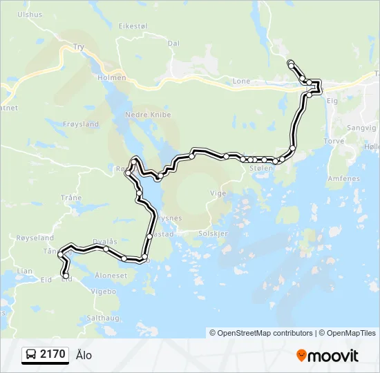 2170 Bus Line Map