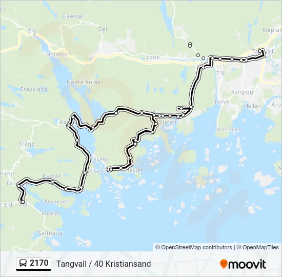 2170 Bus Line Map