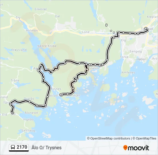 2170 Bus Line Map