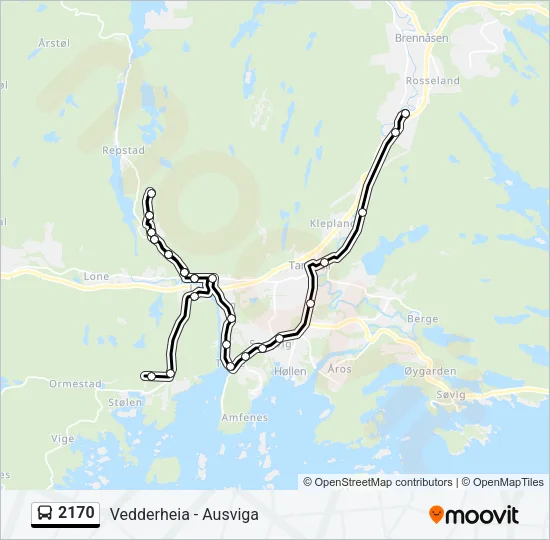 2170 Bus Line Map