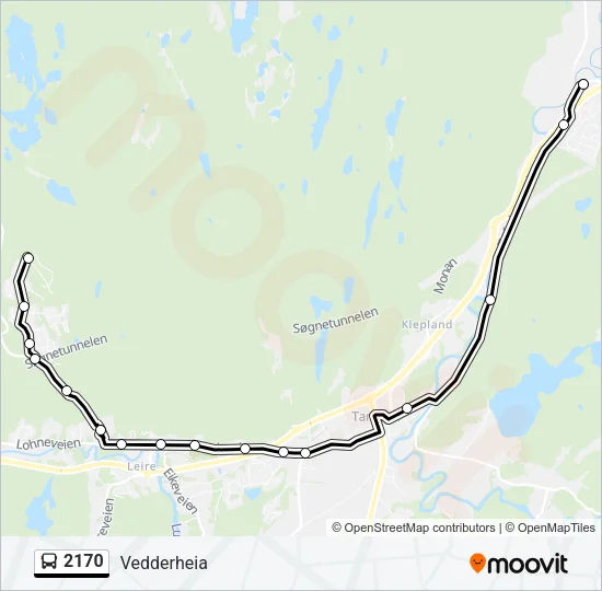 2170 Bus Line Map