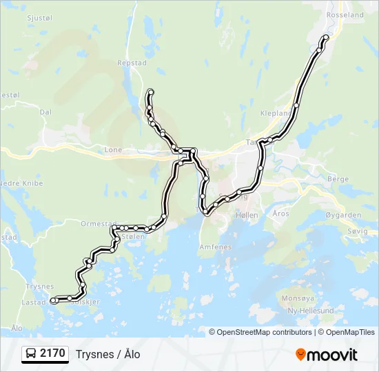 2170 Bus Line Map