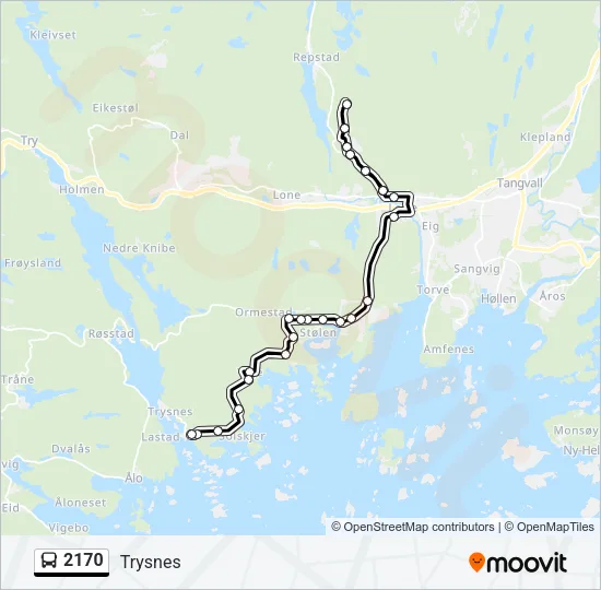 2170 Bus Line Map