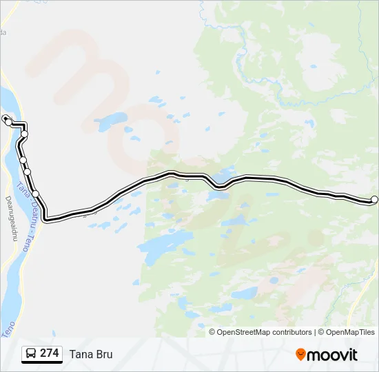 274 Bus Line Map