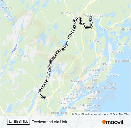 BESTILL Bus Line Map
