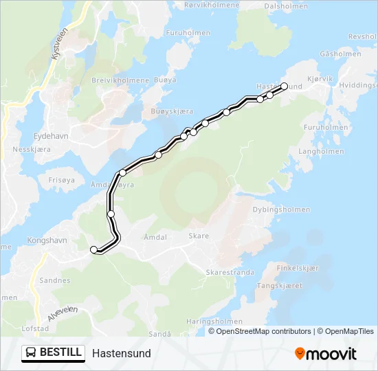 BESTILL Bus Line Map