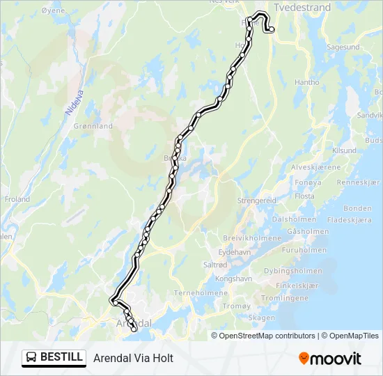 BESTILL Bus Line Map