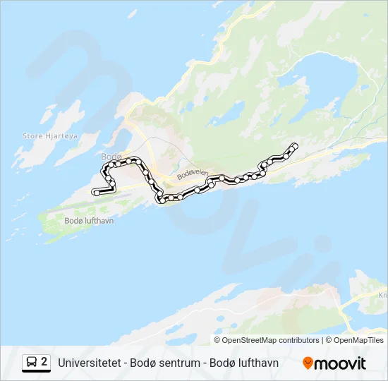 2 Bus Line Map