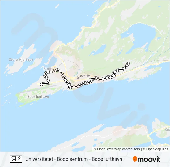 2 Bus Line Map