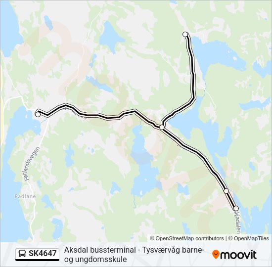 SK4647 Bus Line Map