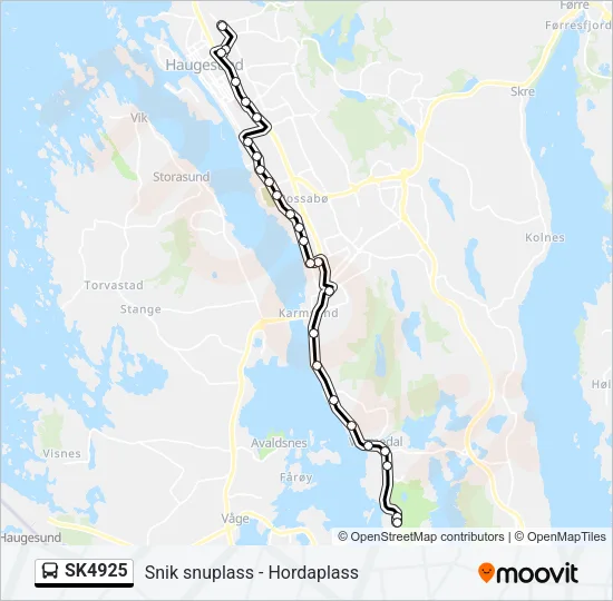 SK4925 Bus Line Map