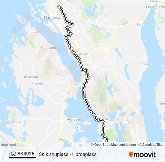 SK4925 Bus Line Map