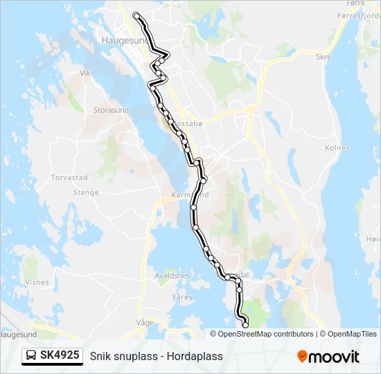 SK4925 Bus Line Map