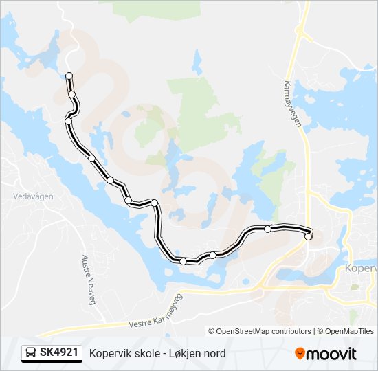 SK4921 bus Line Map