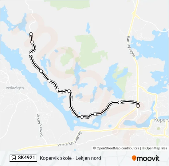 SK4921 Bus Line Map