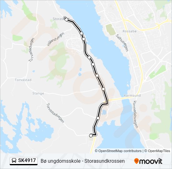 SK4917 Bus Line Map