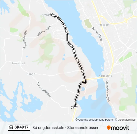 SK4917 Bus Line Map
