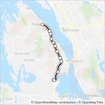 SK4917 Bus Line Map