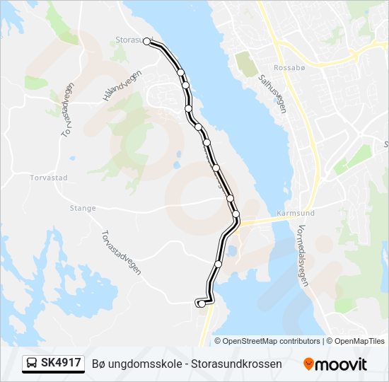 SK4917 Bus Line Map