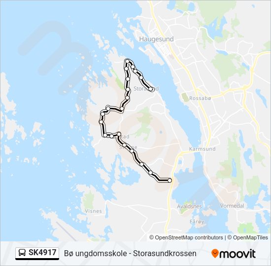 SK4917 Bus Line Map