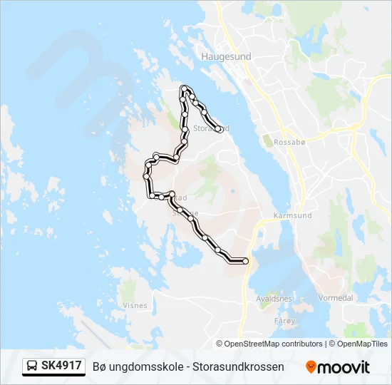 SK4917 Bus Line Map