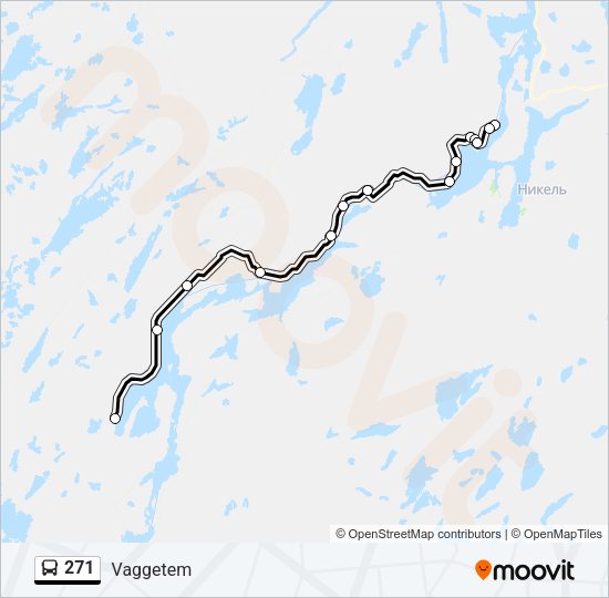 271 Bus Line Map