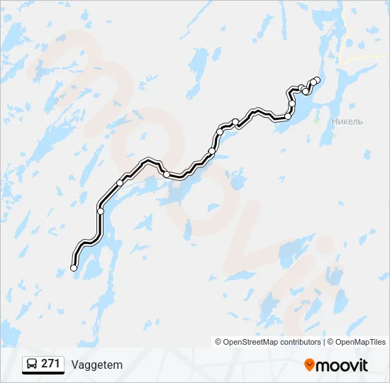 271 Bus Line Map
