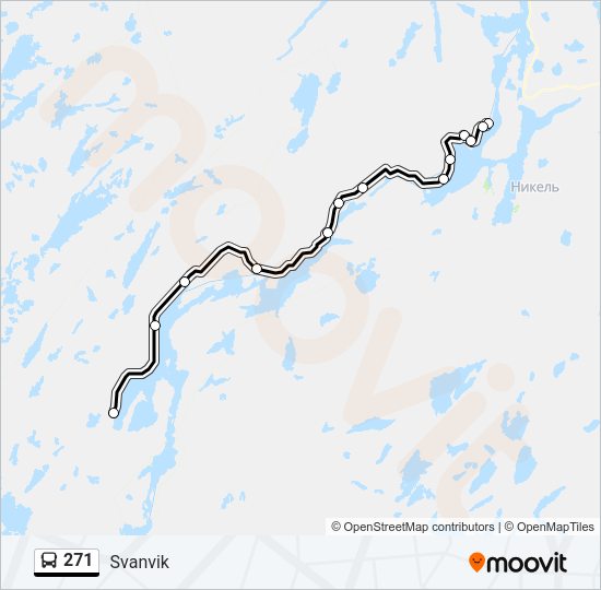 271 Bus Line Map