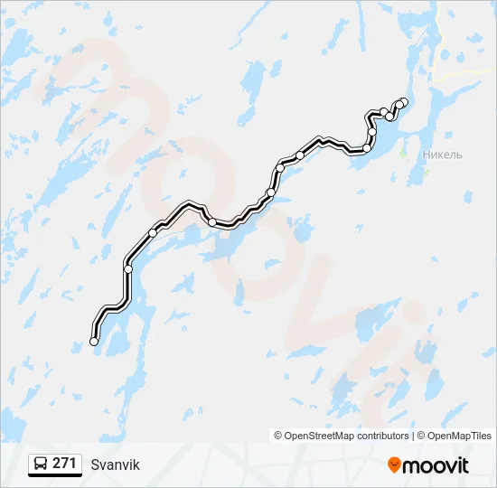 271 Bus Line Map