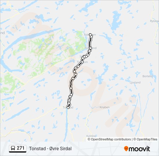 271 Bus Line Map