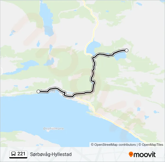 221 Bus Line Map