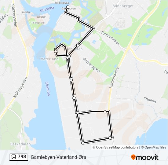798 Bus Line Map