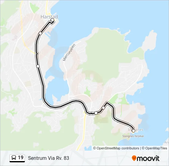 19 Bus Line Map