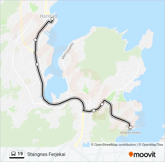 19 Bus Line Map